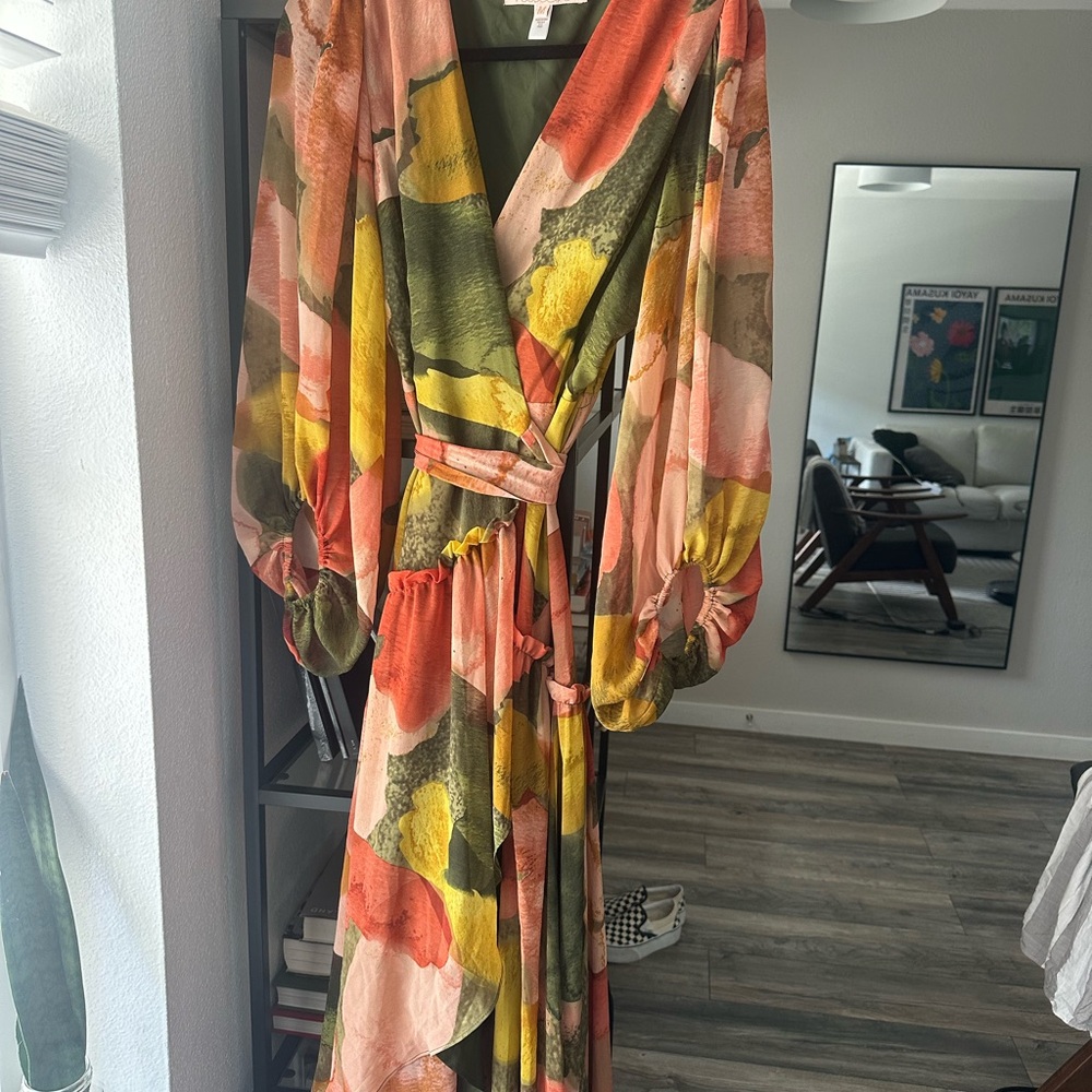 Anthropologie Multicolor Long Sleeve Dress